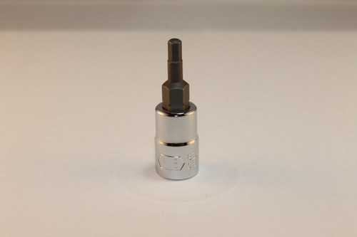 1/4" Drive 1/8" Hex Bit Socket (mirror finish)