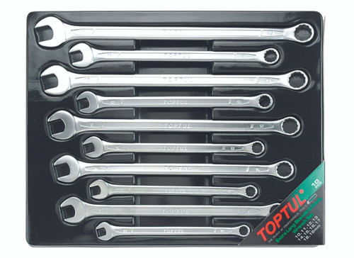 10 pcs Extra-Long  Combo Wrench Set 10-19mm(Satin Finish)