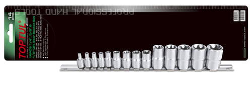 Star Socket Set in satin finish