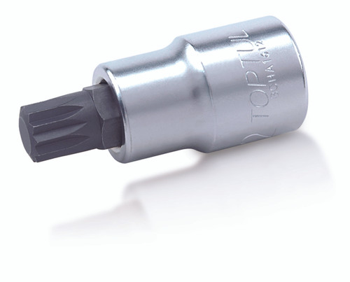 3/8 Drive M8 Spline Bit socket (triple square) satin finish