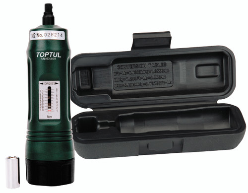 1/4 Drive, adjustable torque screwdriver, 1-8 Nm