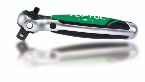 1/4 & 1/2 Dual Drive Stubby Swivel Head Ratchet (Reversible)