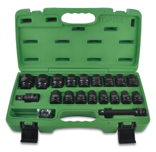 27 Piece 1/2" Flank Impact socket Set (Black Phosphate Finish)