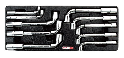 10pc Angled Socket Wrench Set (Satin Finish) Metric