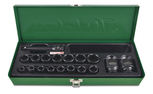 1/2" Flank Impact Socket Set (Black Phosphate Finish)