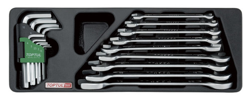 Double Open End Wrench & Hex Key Set