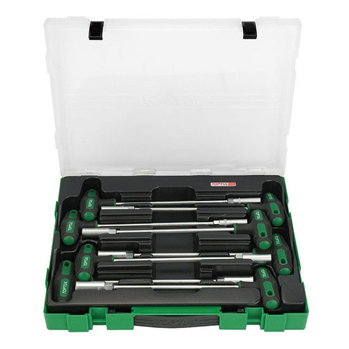 T Handle Hex Nut Driver 8 piece set with it's own tray and lid.