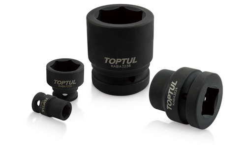 1/2 Drive Metric Six Point Impact Socket Set Abbreviated sizes 10-19, 22,24mm