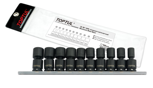 3/8 Drive Impact Universal 10pc Socket Set 10-19mm  GDAG1001