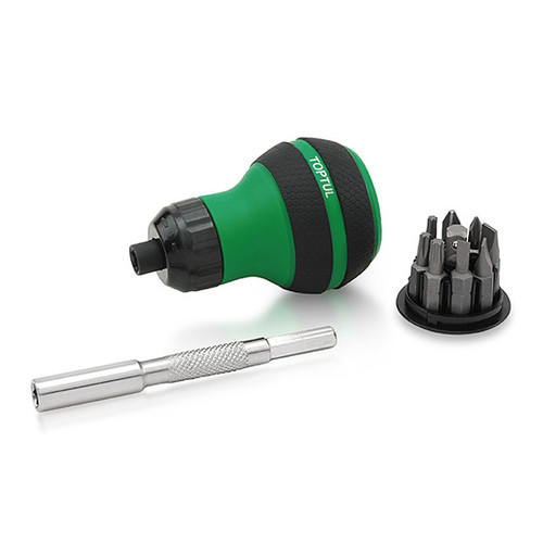 High Torque Stubby Ratchet Screwdriver 9 in 1 Set