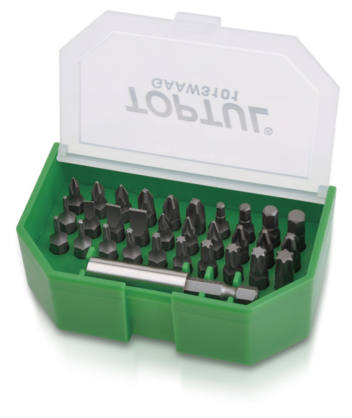 Screwdriver Bit Set  31pcs  Plastic Case