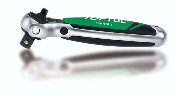 1/4 & 1/2 Dual Drive Stubby Swivel Head Ratchet (Reversible)