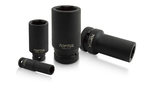 3/8 Drive 10 mm Deep Six Point Impact Socket (Black Phosphate Finish)