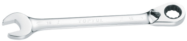 Reversible Gear Wrench 14pcs Set ( Chrome Finish )