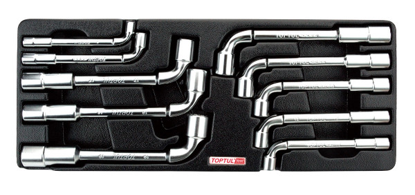 10pc Angled Socket Wrench Set (Satin Finish) Metric