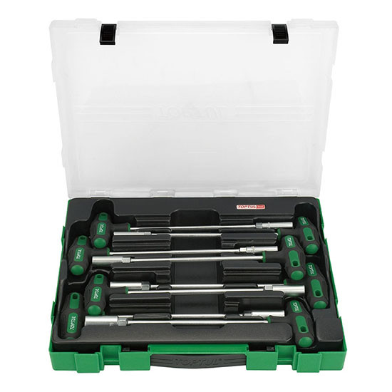 T Handle Hex Nut Driver 8 piece set with it's own tray and lid.