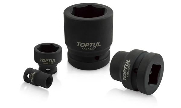 1/2" Drive 19mm Six Point Impact Socket (Black Phosphate Finish)