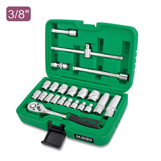 22 PCS Professional 3/8 Drive Metric Socket Set