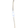 16.3' Battery Operated 50L Cool White Soft Twinkle Fairy LED Silver Wire Light Set In PDQ