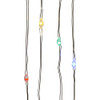 33' Battery Operated 100L Multicolor Fairy LED Silver Wire Light Set In PDQ
