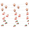 7' Battery Operated 15L Warm White Fairy LED Santa, Snowman & Truck Lights In PDQ, 3 Assorted