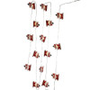 7' Battery Operated 15L Warm White Fairy LED Santa, Snowman & Truck Lights In PDQ, 3 Assorted