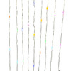 16.4' Battery Operated 50L Multifunction RGB Fairy LED Silver Wire Light Set + Remote In PDQ