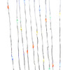 16' Battery Operated 50L Multifunction Dual Color (Multi & Warm White) Fairy LED Silver Wire Light Set + Remote In PDQ