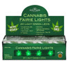 6.3' Battery Operated 20L Green LED Cannabis Fairy String Light In PDQ