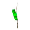 5.4' Battery Operated 84L 7-Drop Green Fairy LED Cannabis Leaf Curtain Light