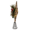 13.5“ Battery Operated Lighted 6-Point Rattan Star Treetop
