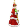 Bellissimo Glass Red Santa Ornament