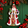Bellissimo Glass Red Santa Ornament