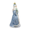 Bellissimo Glass Santa With Tree & Scene Ornament
