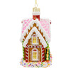 Bellissimo Glass Gingerbread House Ornament