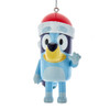 Bluey™ With Santa Hat Blow Mold Ornament