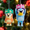 Bluey™ & Bingo Wearing Crowns Ornament For Personalization