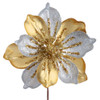Leather Gold & Silver Magnolia Pick