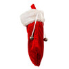 Red Velvet Stocking With White Fur Cuff