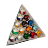 40MM Pool Ball Glass Ornaments, 15-Piece Box Set