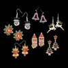 Metal Earrings With Pouch, 7 Assorted