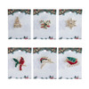 Christmas Pin With Display Rack, 6 Assorted Styles