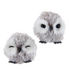 Brown and White Owl Ornaments, 2 Assorted