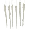 Glass Icicle Ornaments, 6-Piece Box