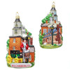 Colonial Williamsburg Cityscape Glass Ornament