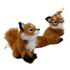 Plush Fox Ornaments, 2 Assorted