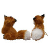 Plush Fox Ornaments, 2 Assorted