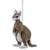 Plush Grey Kangaroo Ornament