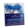 9' Battery Operated 20L Hanukkah LED Fairy Light Sets, 2 Assorted