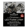 6.3' Battery Operated 20L Warm White Fairy LED Christmas Icon Light Clear Wire Light Set In PDQ, 4 Assorted